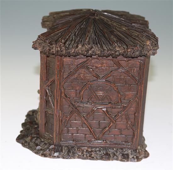 A 19th century Black Forest casket, W.9in. H.7.5in.